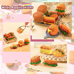 16Pcs 8 Styles Resin Mini Model&nbsp;DJEW-CJ0001-17
