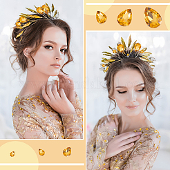 94Pcs 6 Style Glass Rhinestone Cabochons&nbsp;GLAA-FG0001-16A