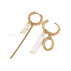 202 Stainless Steel Dangle Huggie Hoop Earrings&nbsp;EJEW-JE07393