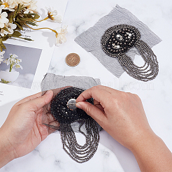Glass Beaded Tassel Epaulettes&nbsp;DIY-WH0816-126A