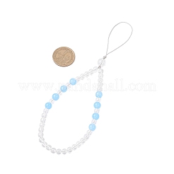 Natural & Dyed Malaysia Jade Mobile Straps&nbsp;HJEW-JM03414-01