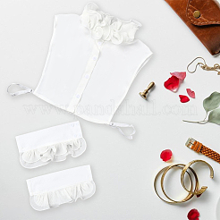 1Pc Detachable Chiffon Shirt Women False Collar&nbsp;AJEW-CY0001-38A