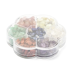 70G 7 Styles Natural Mixed Gemstone Chip Beads&nbsp;G-FS0002-45