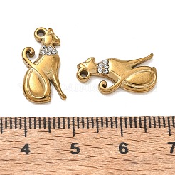 304 Stainless Steel Rhinestone Pendants&nbsp;RB-CBAD60D-04G
