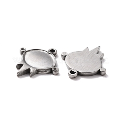 Non-Tarnish 304 Stainless Steel Pendants Cabochons Settings&nbsp;STAS-B024-01P