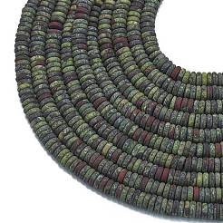 Frosted Natural Dragon Blood Beads Strands&nbsp;G-K389-C07-01