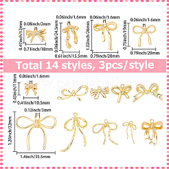 42Pcs 14 Styles Rack Plating Alloy Pendants&nbsp;FIND-BM0001-19