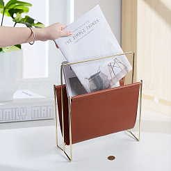 Iron with PVC Imitation Leather Book Storage Holders&nbsp;AJEW-WH0481-553