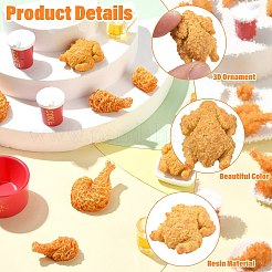 60Pcs 12 Styles Resin Miniature Ornaments&nbsp;AJEW-CJ0001-76
