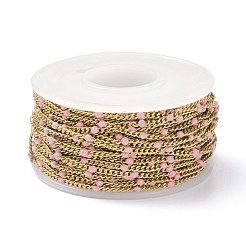 Ion Plating(IP) 304 Stainless Steel Enamel Curb Chains&nbsp;CHS-P013-01G-08