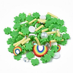 Handmade Polymer Clay Cabochons&nbsp;CLAY-N006-86