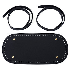 1Pc Oval PU Leather Knitting Crochet Bags Nail Bottom Shaper Pad&nbsp;DIY-TA0014-91A
