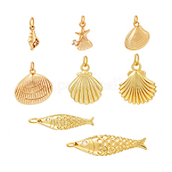8Pcs Brass Pendants&nbsp;PALLOY-PH01878