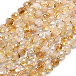 Heated Natural Citrine Beads Strands&nbsp;G-K389-B70-01