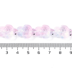 Transparent Glass Enamel Beads Strands&nbsp;GLAA-B021-06F