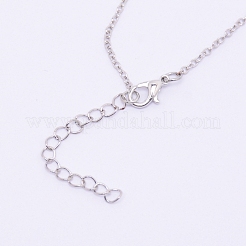 Alloy Rhinestone Pendants Necklaces&nbsp;NJEW-WH0007-02G