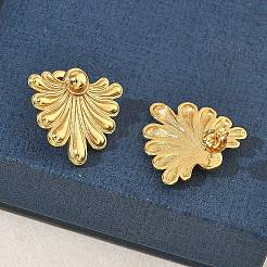 Flower 304 Stainless Steel Stud Earrings for Women&nbsp;EJEW-K333-32G