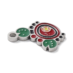 304 Stainless Steel Enamel Charms&nbsp;STAS-P339-18P-01