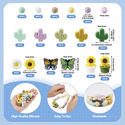 16 Style Silicone Beads&nbsp;SIL-TA0001-45