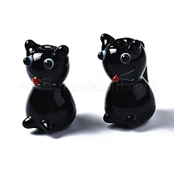 Handmade Bumpy Lampwork Beads Strands&nbsp;LAMP-Q031-003
