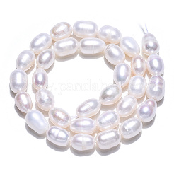 Natural Cultured Freshwater Pearl Beads Strands&nbsp;PEAR-N012-07F