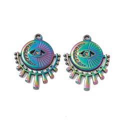 Ion Plating(IP) 304 Stainless Steel Pendant Rhinestone Settings&nbsp;STAS-G278-09M