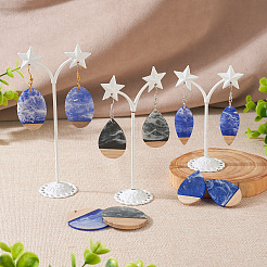 DIY Geometry Dangle Earring Making Kit&nbsp;DIY-TA0004-37