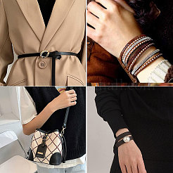 Flat PU Imitation Leather Cord&nbsp;LC-WH0006-05B-02
