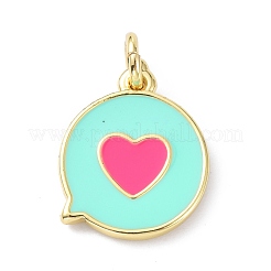 Eco-Friendly Brass Enamel Pendants&nbsp;KK-C220-04G