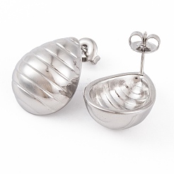 Non-Tarnish 304 Stainless Steel Stud Earrings for Women&nbsp;EJEW-A049-08P