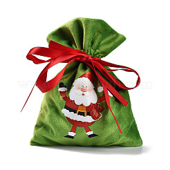 Christmas Theme Velvet Packing Pouches&nbsp;ABAG-G013-01A