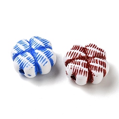 Opaque Two Tone Acrylic Beads&nbsp;OACR-P034-03A-M
