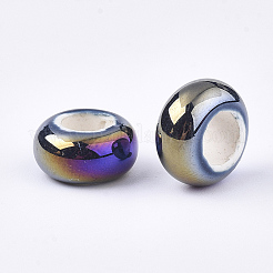 Electroplate Porcelain Beads&nbsp;X-PORC-T003-01