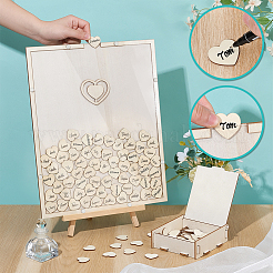 1 Bag MDF Wedding Guest Book Display Easels&nbsp;ODIS-WA0001-12
