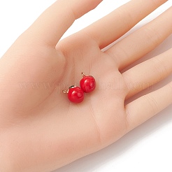 2Pcs Brass Enamel Charms&nbsp;KK-YW0001-93