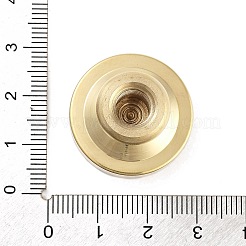 Texture Theme Roung Brass Stamp Head&nbsp;LS-AJEW-M036-06O-G