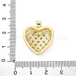Brass Micro Pave Cubic Zirconia Pendants&nbsp;KK-U066-04C-G