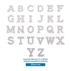 Alphabet Resin Rhinestone Patches&nbsp;DIY-TAC0005-45A