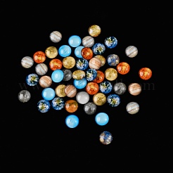 50Pcs Luminous Glass Cabochons&nbsp;sgGLAA-SZ0001-14E