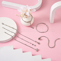 9Pcs 3 Style Brass European Style Bracelets Making&nbsp;AJEW-YS0001-01