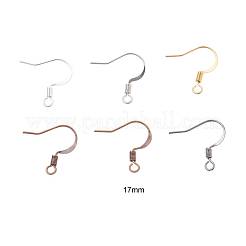 300Pcs 6 Color Brass French Earring Hooks&nbsp;KK-ZZ0001-05-NF