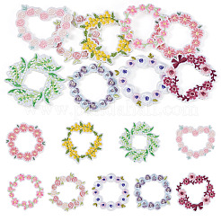 9Pcs Polyester Clothing Patches&nbsp;DIY-TAC0010-42