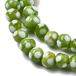 Handmade Lampwork Beads&nbsp;LAMP-D002-6mm-01B