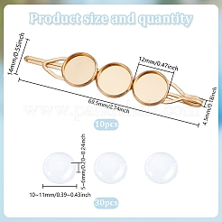 DIY Blank Dome Iron Hair Bobby Pin Making Kits&nbsp;DIY-GO0002-30