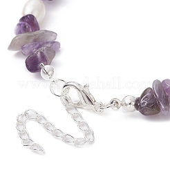 3Pcs 3 Style Natural Shell Charm Bracelets Set&nbsp;BJEW-TA00396