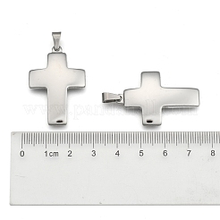 Tarnish Resistant Cross 304 Stainless Steel Surface Pendants&nbsp;STAS-D146-03