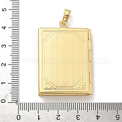 Brass Locket Pendants&nbsp;KK-Z115-01G-02