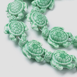 Handmade Porcelain Beads Strands&nbsp;LAMP-G140-02A