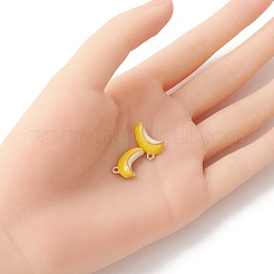 2Pcs Brass Enamel Pendants&nbsp;KK-YW0001-71