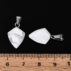 Natural Howlite Pendants&nbsp;G-N349-18P-07